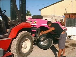 Blonde DP Facial Slut