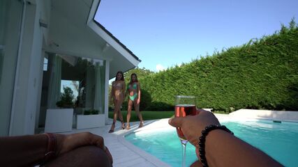 Horny Twins Ride BBC Handyman